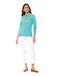 Monticelli Cashmere - Women's Pure Cashmere Zip Cardigan