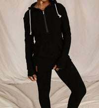 Ampersand Ave - Performance Fleece Halfzip Hoodie