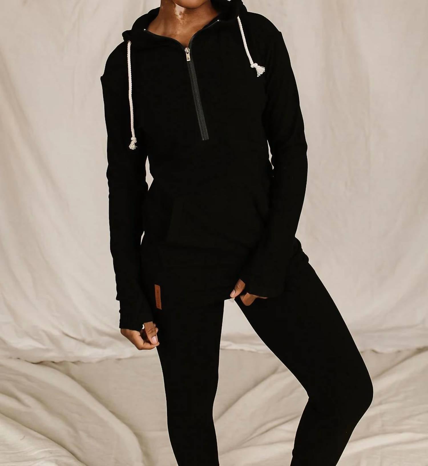 Ampersand Ave - Performance Fleece Halfzip Hoodie