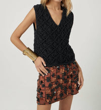 SCARLETT POPPIES Wiwino Sleeveless Top in black - women's shirt - alternate view