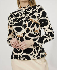 Frank Lyman - Women's Long Sleeve Crewneck Blouse