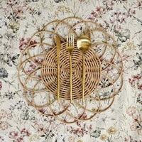 CASA CASA CURATED Handwoven Rattan Wicker Placemats in natural - item - alternate view