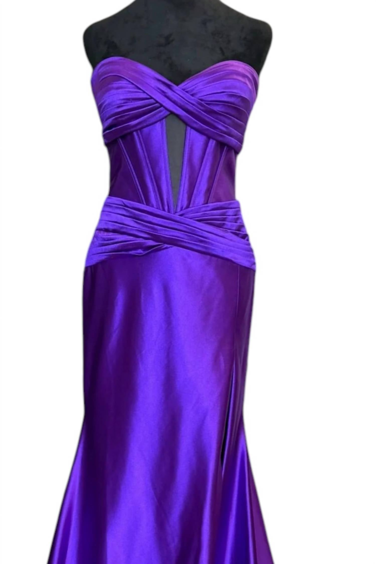 Sherri Hill - Women's Strapless Corset Fitted Dress
