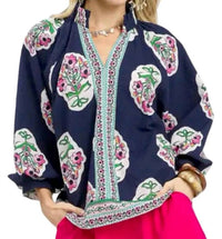 Style Usa - Floral Print Tunic Top