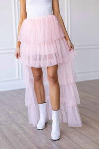 Grace + Emma - Bride To Be Tulle Ruffled Maxi Skirt