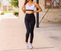 Julia Rose - Chloe Crossover Pocket 7/8th Ankle Length Leggings