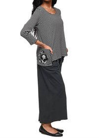 Tulip Clothing - Striped Flowy Top