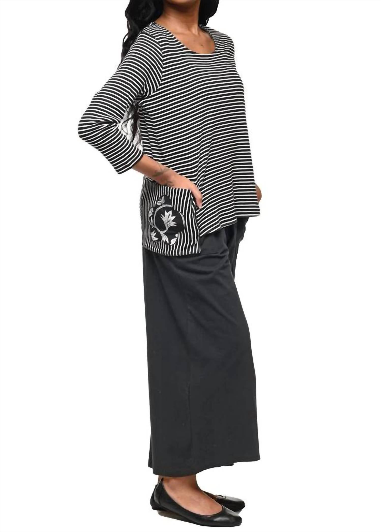 Tulip Clothing - Striped Flowy Top