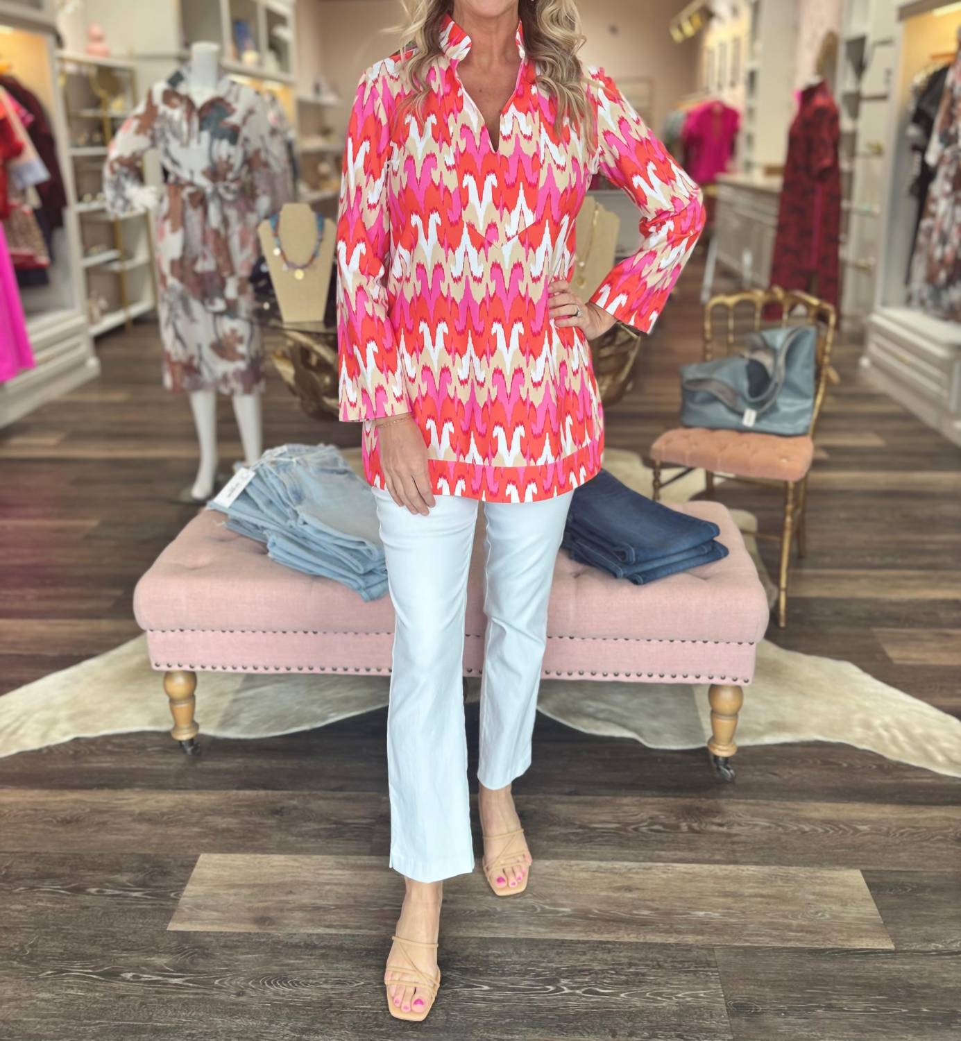 Jude Connally - Chris Long Sleeve Tunic Top
