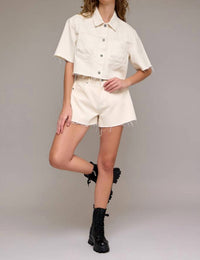 Hidden - Ava High Rise A-line Short