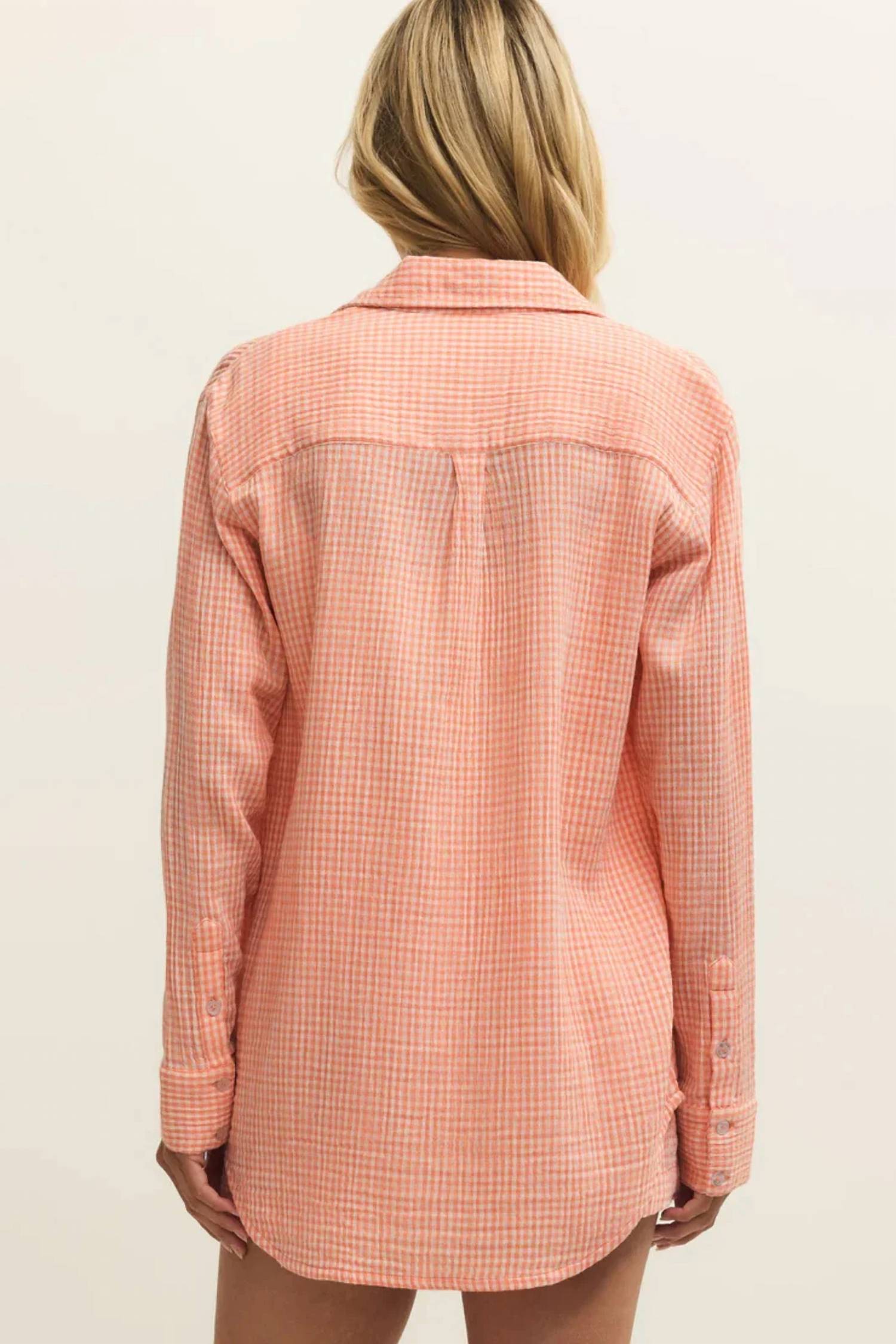 Z Supply - Gingham Long Sleeve Button Down Shirt