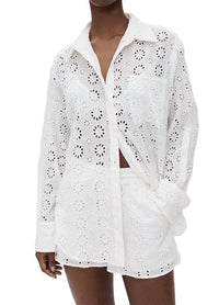Le Superbe - Eyelet Shine Over You Shirt