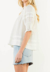Thml - Short Sleeve Crinkle Detail Blouse