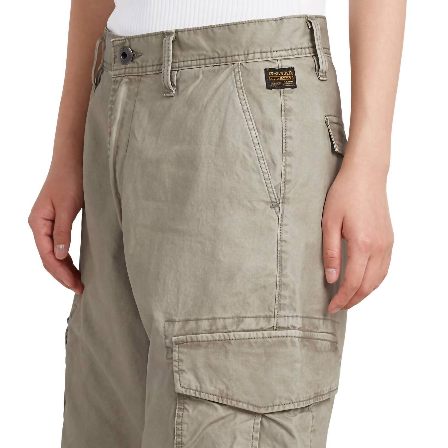 G-Star Cargo 3d Boyfriend Pants in beige - women's pants - alternate view