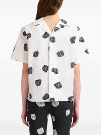 MARNI Andromeda Heavy Poplin Shirt in lily white - women's shirt - detail view
