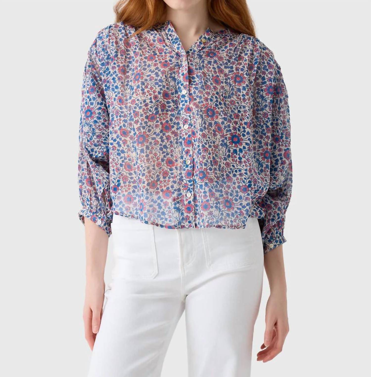 M.A.B.E. - Della Print Long Sleeve Top