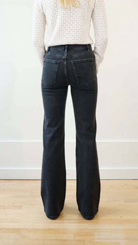FRAME Arrow High Waist Relaxed Bootcut Jeans in deco - women's jeans - alternate view