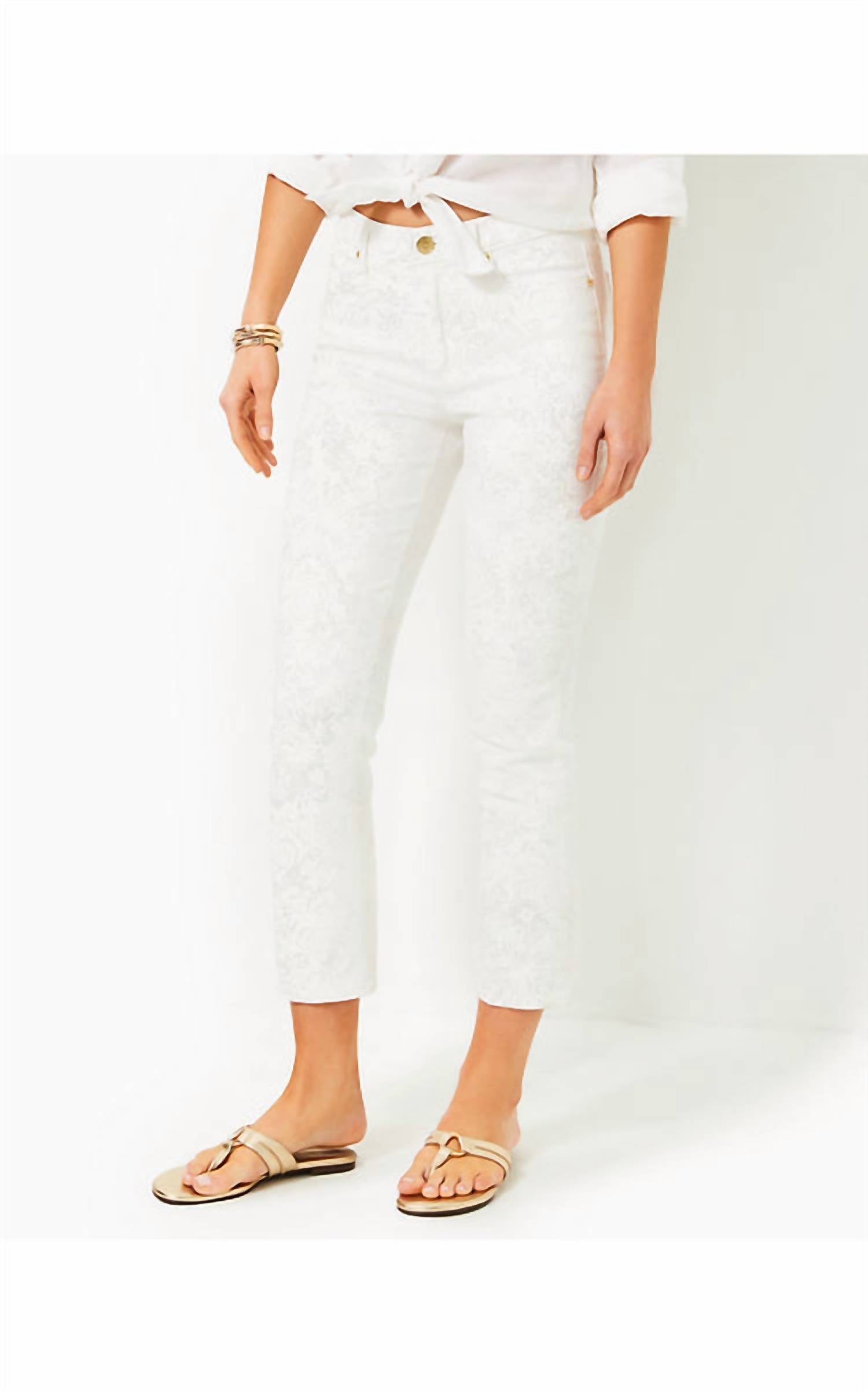 Lilly Pulitzer - Liza High Rise Crop Flare Pants