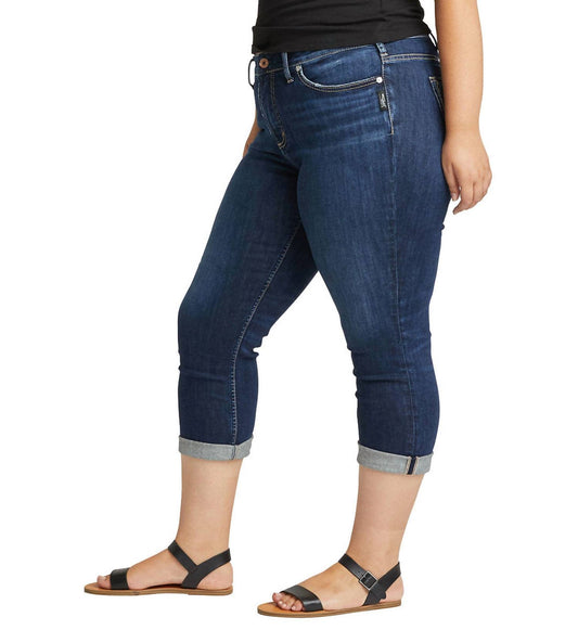 Silver Jeans Co - Avery High Rise Capri Jeans - Plus