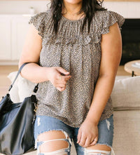 Ruffled Yoke Blouse