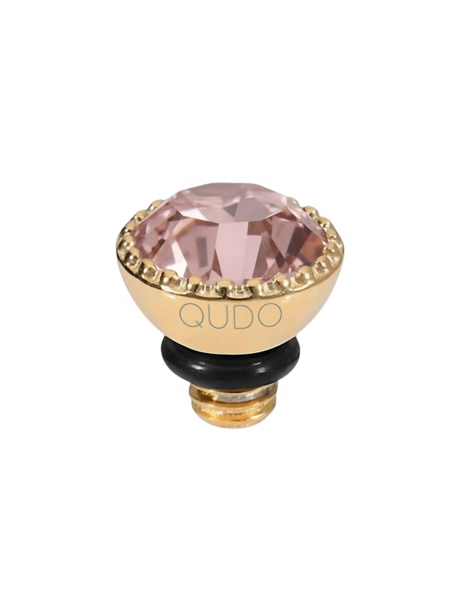 Qudo Women's Ghiare Interchangeable Topper in dusty pink delite - women's jewelry