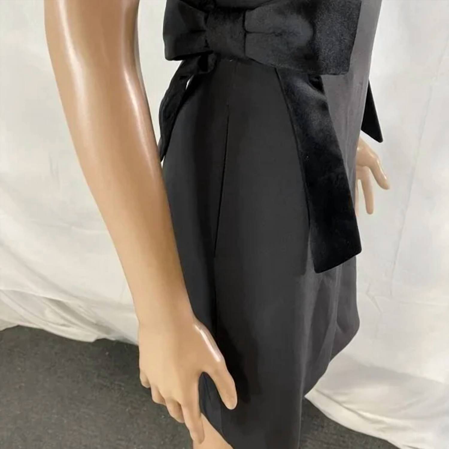 TED BAKER Velvet Bow Skater Mini Dress in black - women's dress - view 7