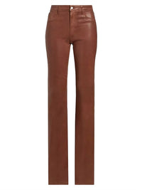 L'Agence MARTY HIGH RISE JEANS in rich ginger coated - women's pants - view 4