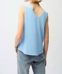 Joseph Ribkoff - WOVEN TWILL V-NECKLINE TOP