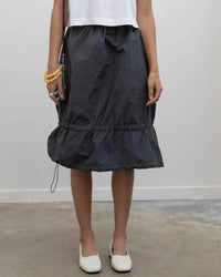 Collective - Nylon Bungee Midi Skirt