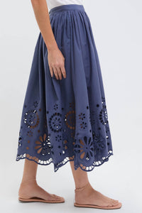 The Great. - The Super Bloom Eyelet Skirt
