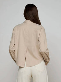 L'Agence - Cosette Crop Hi Low Shirt