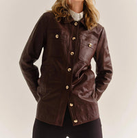 Cartolina Nantucket - Winifred Leather Jacket