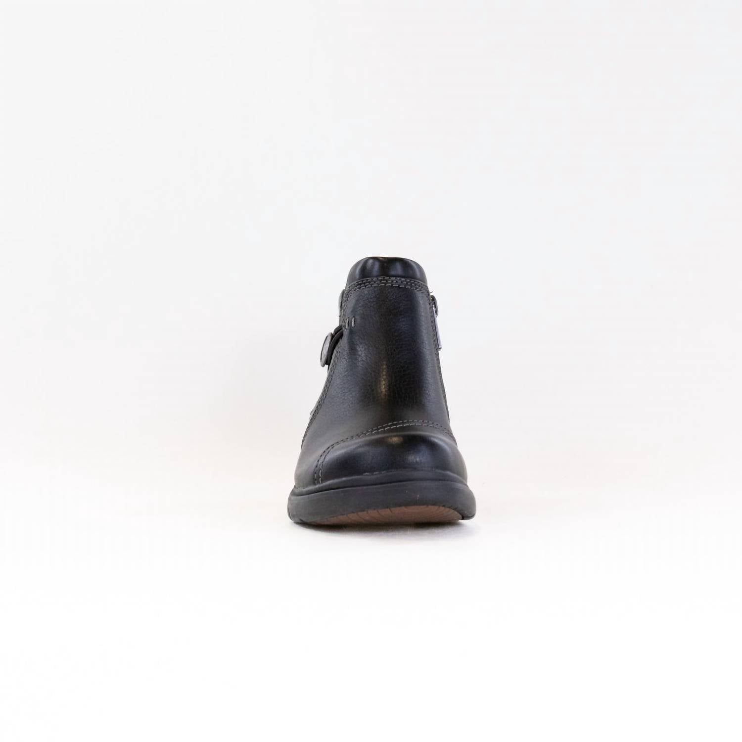 Clarks Women's Certina Joy Boot in black leather - women's shoe - alternate view