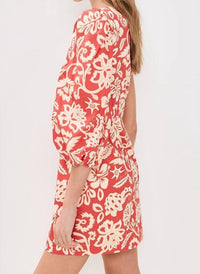 Dress To - One-shoulder Floral Print Mini Dress