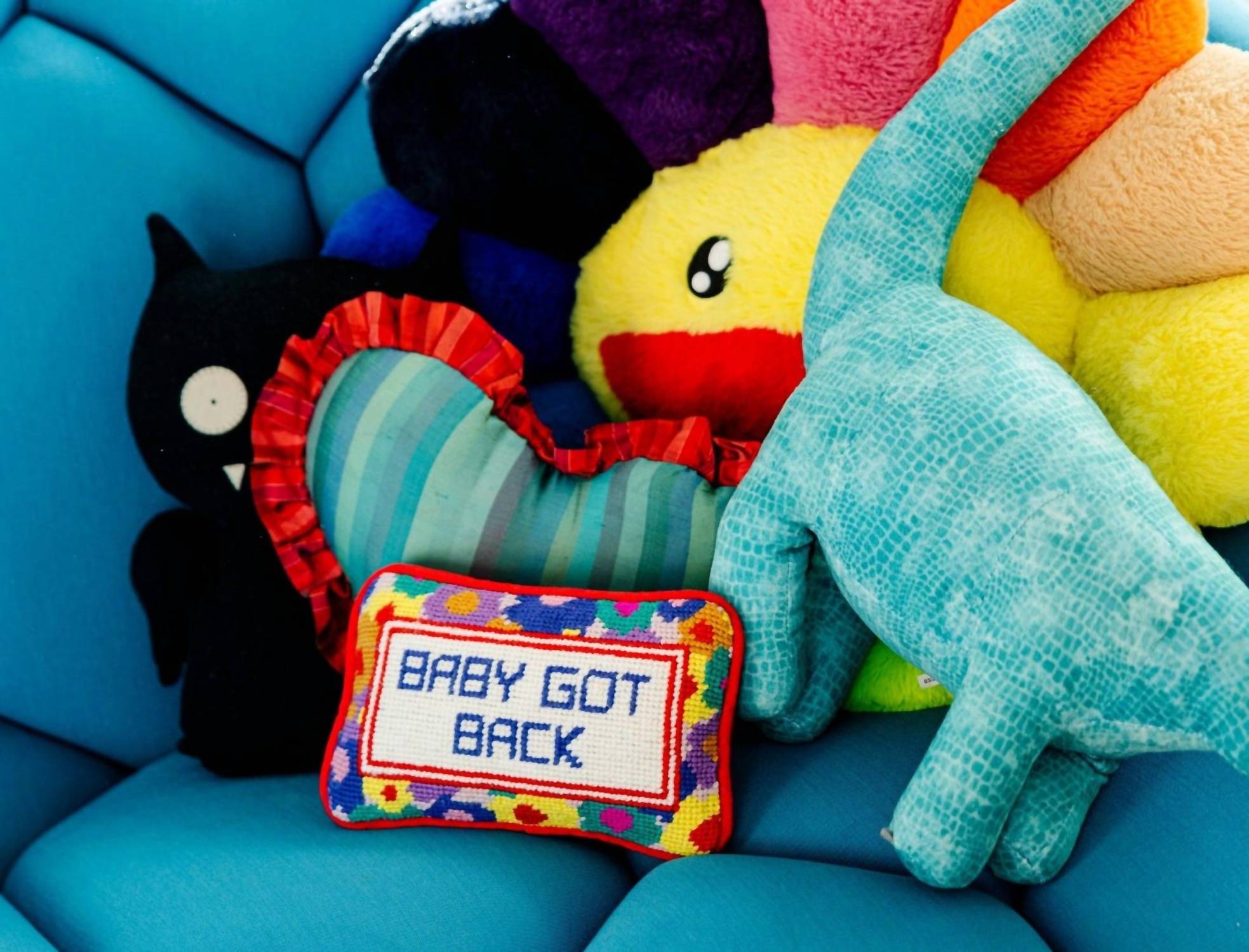 Furbish Studio - Baby Got Back Mini Needlepoint Pillow