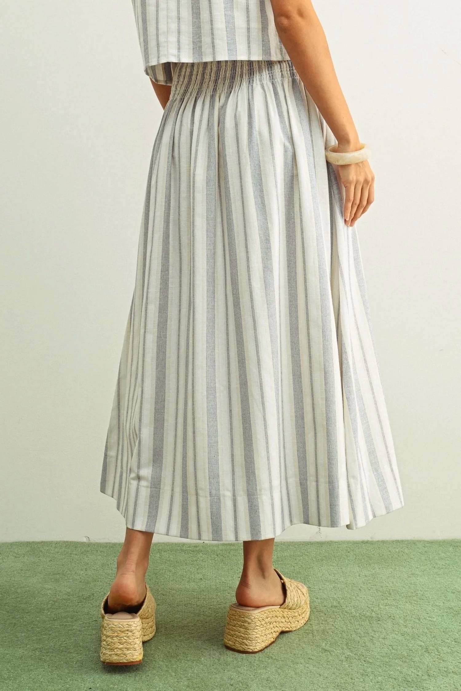 Miou Muse - Market Stroll Midi Skirt