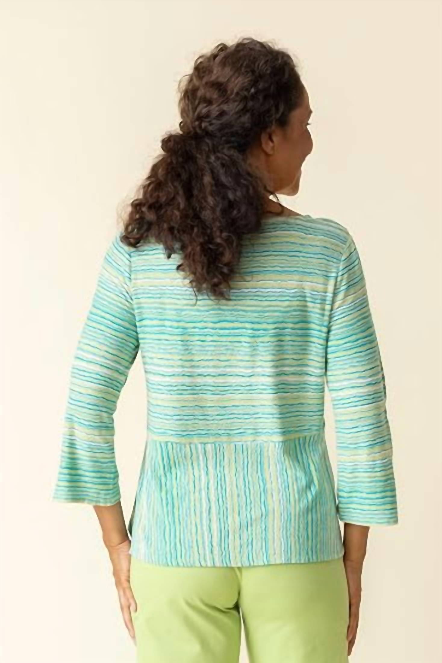 Habitat - Beach Waves Peplum Top