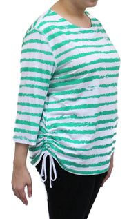 Links - Women's Striped Drawstring Top