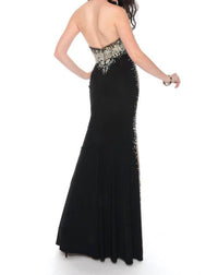 Precious Formals - Formal Strapless Beaded Mermaid Evening Gown