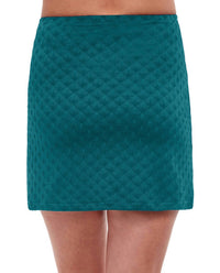 Gottex - Textured Cover Up Mini Skirt With Slit