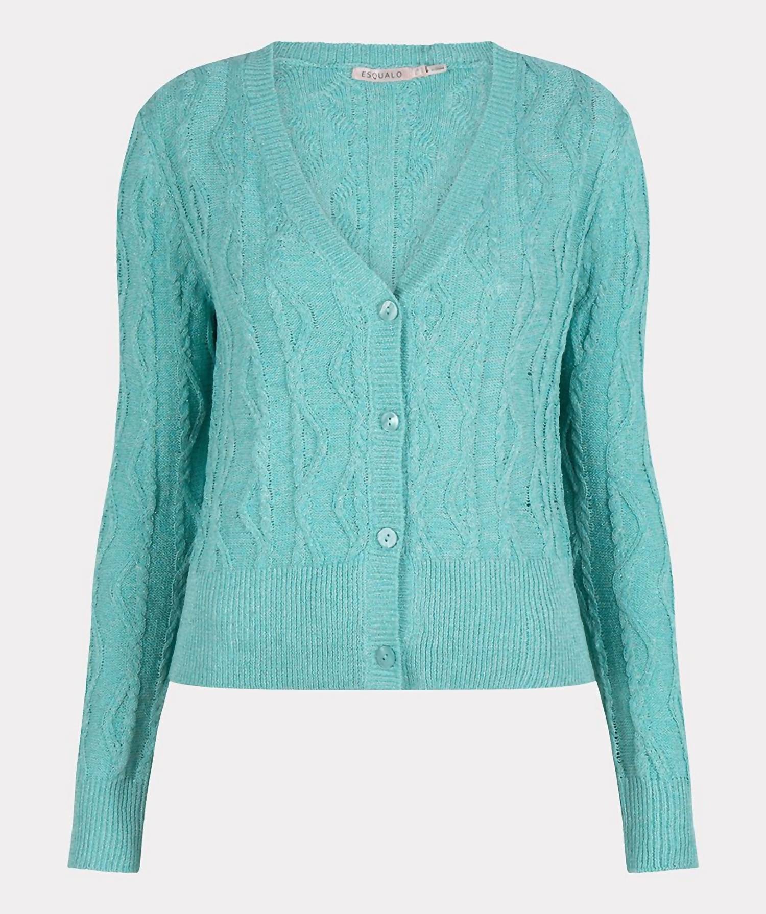 Esqualo - Women's Lark Lurex Cable Cardigan
