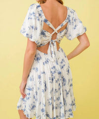 Blue B - Floral Smocked Mini