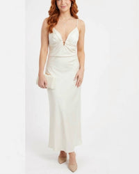 Q2 - Carolyn Satin Maxi Dress
