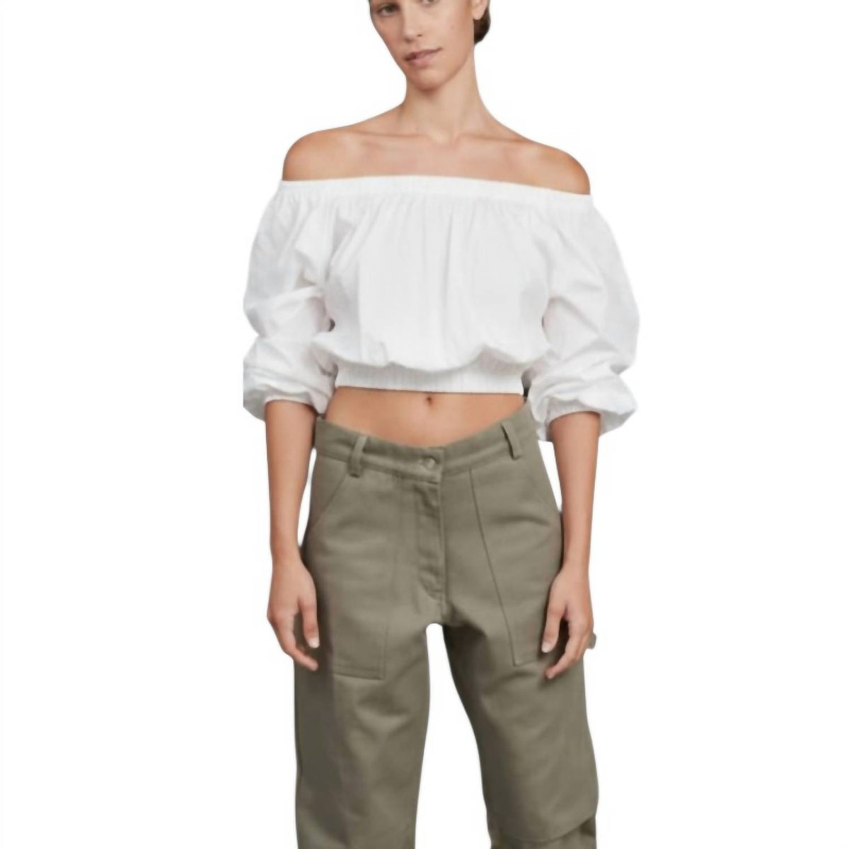 Acacia - Cori Poplin Off-shoulder Top