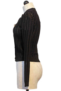 Berenice - Women's Gecko Open Weave Cardigan Top