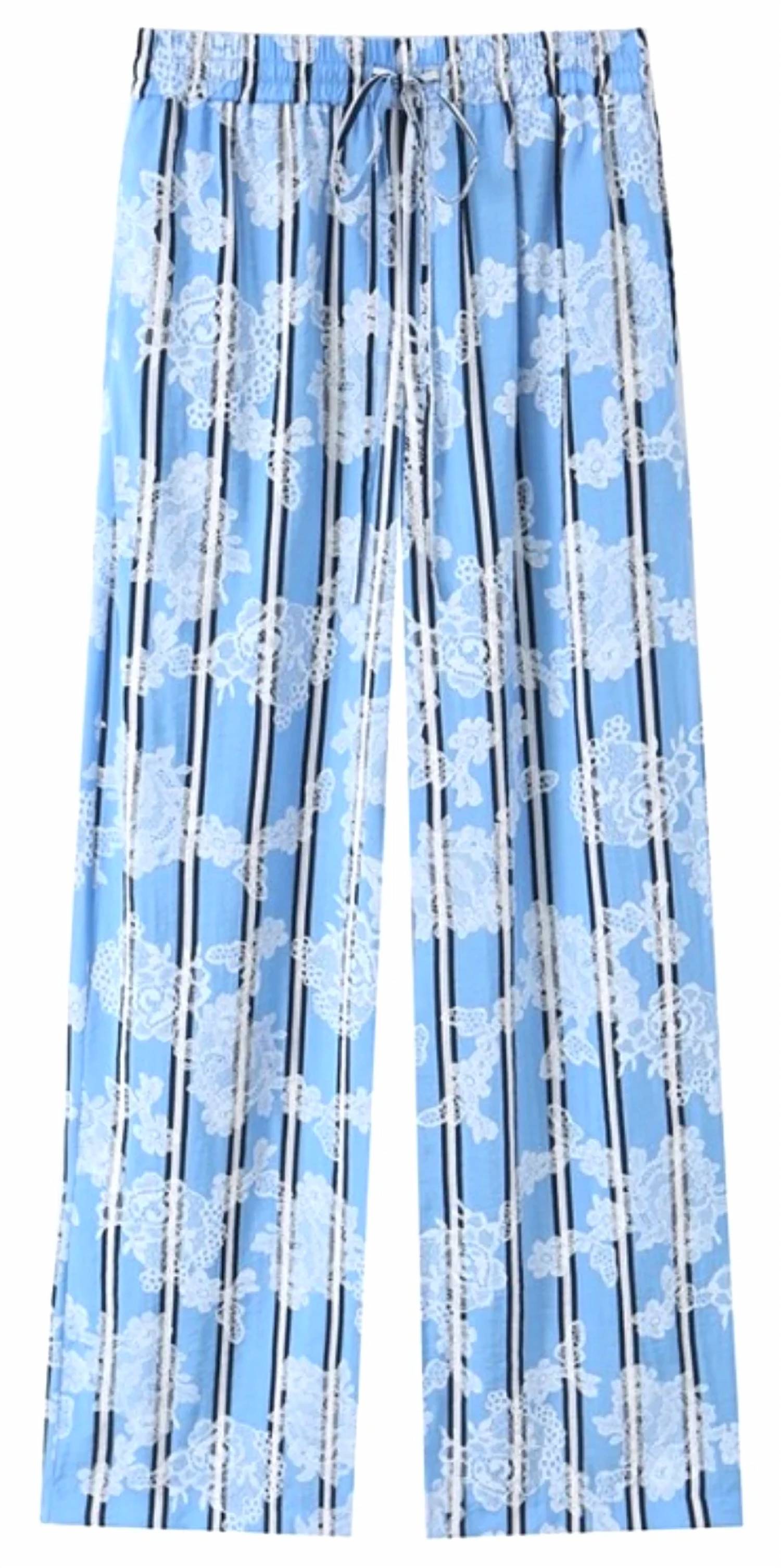 Sundayup - Women's Striped Wide Leg Pant