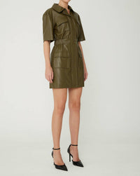 Js71 - Piper Leather Mini Dress