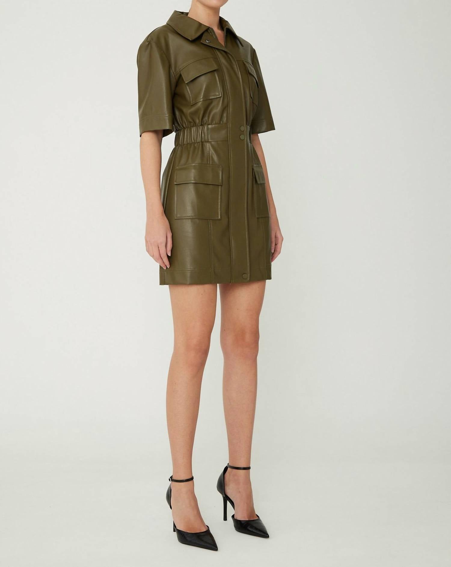 Js71 - Piper Leather Mini Dress
