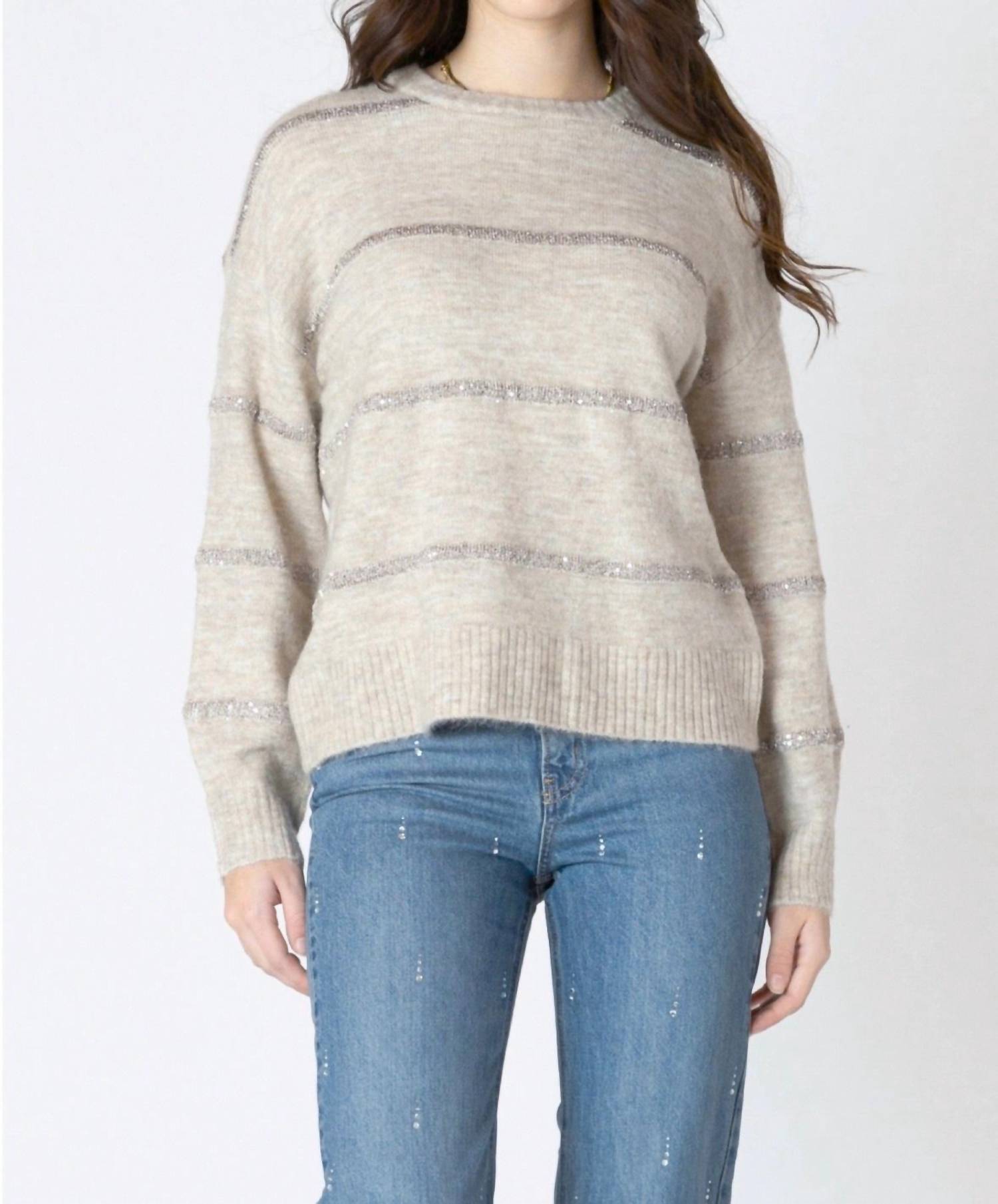 Dex - Sequin Stripe Sweater