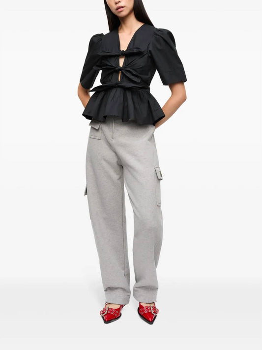 Ganni - Tie Strap Blouse